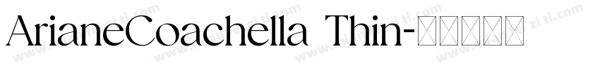 ArianeCoachella Thin字体转换